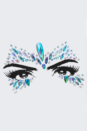 Glamify Turquoise Snow Queen All In One Face Jewels