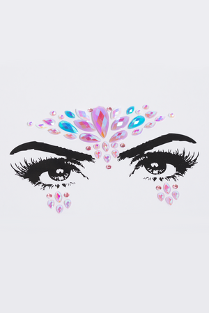 Glamify Pink Dark Unicorn All In One Face Jewels