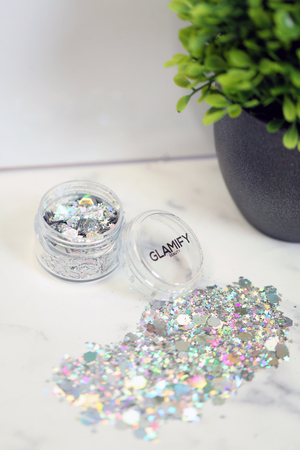 Glamify Chunky Silver Body Glitter