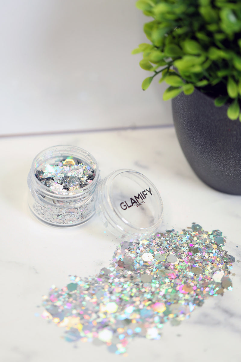 Glamify Chunky Silver Body Glitter